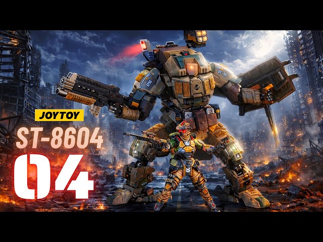 Vídeo relacionado con TOYVERSE JOYTOY 1/25 Figura de acción Dark Source, APOC Series Iron Vanguard Heavy Assault Mech, articulaciones articuladas modelo de personaje, a partir de 15 años