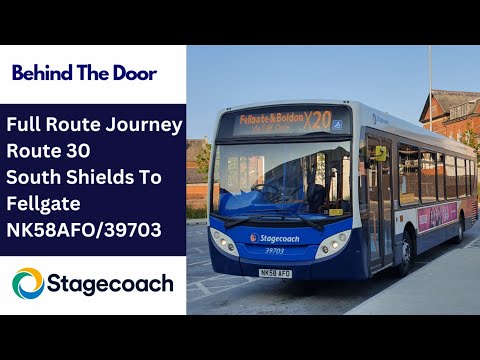 Behind The Door: Route 30 | NK58AFO/39703 - Stagecoach North East: MAN 14.240LF/ADL Enviro 200