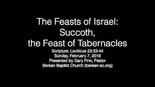 The Feasts of Israel: Succoth, the Feast of Tabernacles