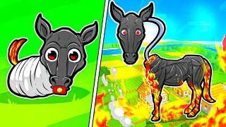 Sobrevivi 100 DIAS como CREEPYHORSE no Minecraft