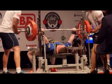 Ielja Strik (NED) 3.att.: 190 kg - 2015 IPF WC Women's Bench Press