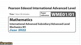 Download Lagu WME01/01 May/Jun 2022 IAL (Edexcel) M1 Mechanics Question 01 (Collisions) Thumbnail