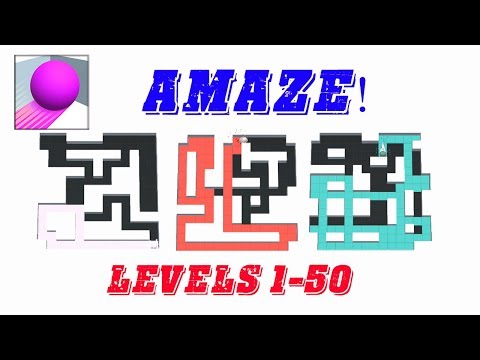Amaze Gameplay Levels 1-50 by Crazy Labs - YouTube