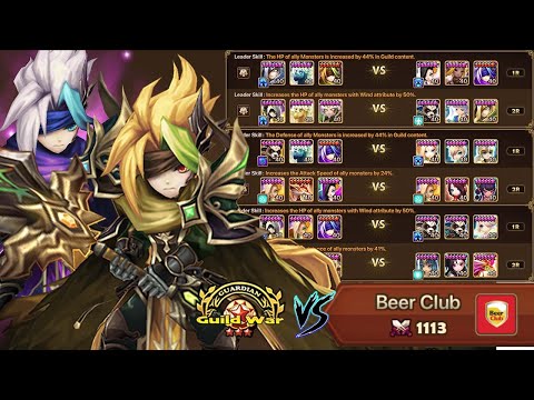 Overpowered 2A ROID & JUBELLE (vagabonds!) Teams in Top Tier Guardian 3 Guild War! - Summoners War