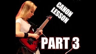 CANON ROCK - Guitar Lesson by Laura Lace (part 3)