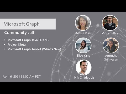 Microsoft Graph Community Call – April 2021