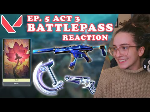 NEW BATTLEPASS IS BEAUTIFUL // VALORANT Ep 5 Act 3 Battlepass Reaction
