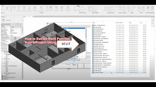 How to Export Revit Families from Revit files | Extracting Families from Revit | Save Loaded Family
