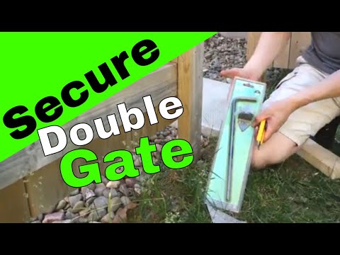 How To Secure A Double Wooden Gate using a cane bolt