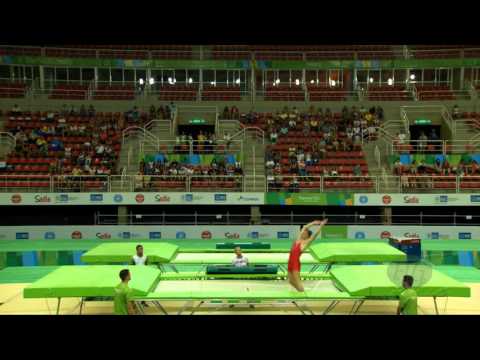 YUDIN Andrey (RUS) - 2016 Olympic Test Event, Rio (BRA) - Qualification Trampoline Routine 2