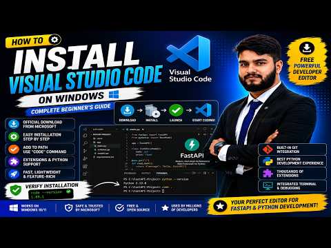 Install Vs Code For Python Fastapi Step By Step Beginner Tutorial