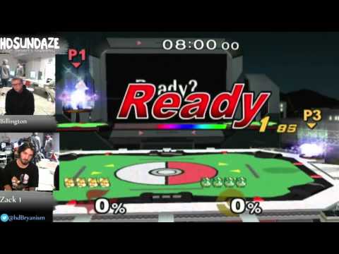 Billington (Falcon/Fox) vs Zack (Sheik/Puff) - HD Sundaze