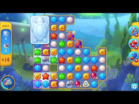 Fishdom Level 8357 walkthrough #fishdom #gaming