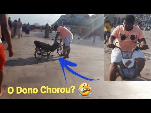 O MULEKE QUEBROU A BIKE 100 POR CAUSA DO PESO!? E OLHA A REAÇÃO DO DONO ( LEKINHO DO GRAU )