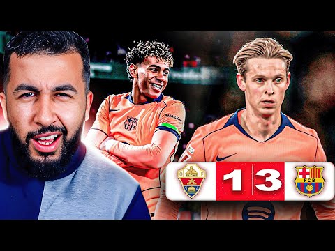 LAMINE IS GETTING SCARIER OMG.. | BARCELONA 3-1 ELCHE REACTION! 