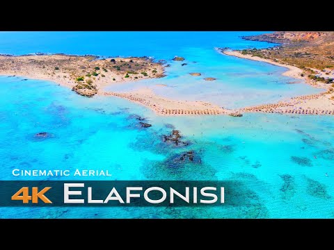 ELAFONISI The Bahamas of Greece 🇬🇷 Drone 4K | Ελαφονήσι