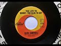 Too Late To Worry Too Blue To Cry , Glen Campbell , 1962