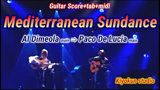 Guitar Score+tab+midi - Mediterranean Sundance - Al Dimeola/Paco De Lucia