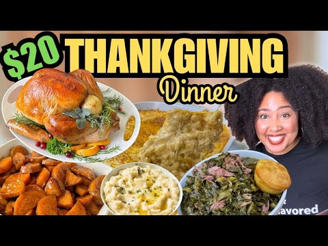 $20 Makes a Large Thanksgiving Dinner! Feed 8+ People on a Budget 🦃