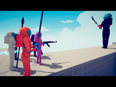 AMONG US GUYS vs GIANT IMPOSTER - Totally Accurate Battle Simulator TABS