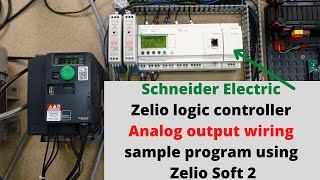 Download the video "Schneider Electric Zelio logic controller analog output wiring, sample program using Zelio Soft 2.En"