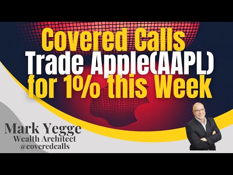 Covered Calls Trade Apple for 1 % this Week..
