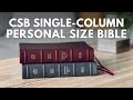 Calfskin CSB Single-Column Personal Size Bible – Full Review