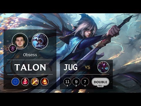 Talon Jungle vs Kha'Zix - EUW Master Patch 9.6