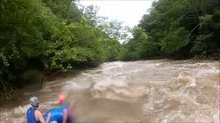 preview picture of video 'Rafting Big Laurel Creek and French Broad at High Water'