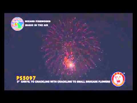 PS5097 KUL.PUMA 5" CHRYS. TO CRACKLING w. CRAC. TO SMALL BROCADE FLOWERS