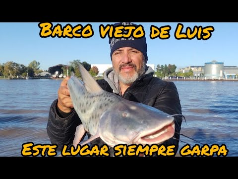 Pesca en san Fernando Barco viejo de luis San Fernando Rio lujan