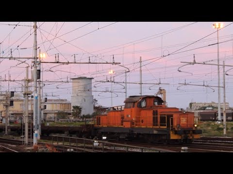 Sbarco di un MERCI a MESSINA CENTRALE (Merci, D145, Regionali e tanti altro...)