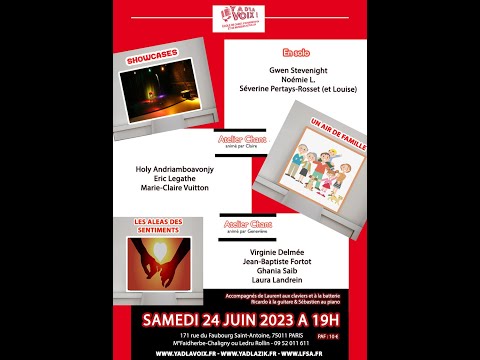 Y a d'la Voix ! Spectacle Ateliers Chant pour Adultes, 24 juin 2023, 1e partie