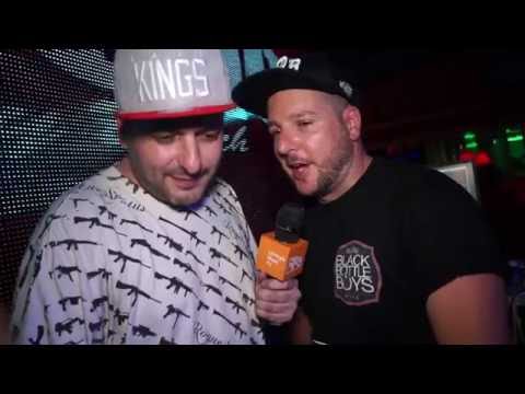 DJ SWED LU interview for 359TV, Black Bottle Boys Party, Sunny Beach