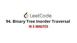 YouTube video '94. Binary Tree Inorder Traversal Java Solution'