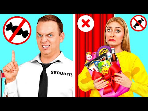 How to Sneak Candy into Movie Theater | Awesome Creative Challenge by Crazy DO