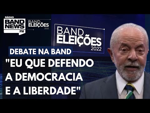 Lula faz considerações finais no Debate da Band