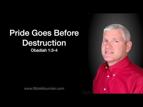 Obadiah 1:3 4 Pride Goes Before Destruction www BibleMountain com Obadiah 1:3 4 Pride Goes Before Destruction www BibleMountain com