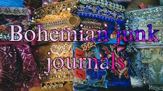 Bohemian junk journals restocked | flip through | boho needs
