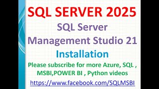 SQL Server Management Studio Installation | Install SSMS 21 | SSMS installation