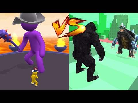 GIANT RUSH VS KAIJU RUN 🙊💕- All Levels Gameplay Walkthrough Android, iOS