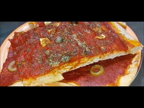 PIZZA IN TEGLIA CROCCANTE CON LIEVITO ISTANTANEO FACILISSIMA!#pizzainteglia#pizzatime #pizzarecipe