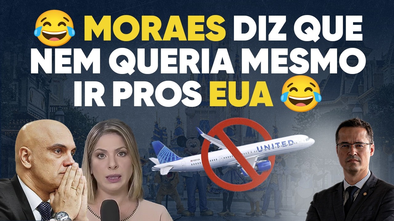 Arregou? Moraes agora diz que nem queria mesmo ir aos EUA 😂