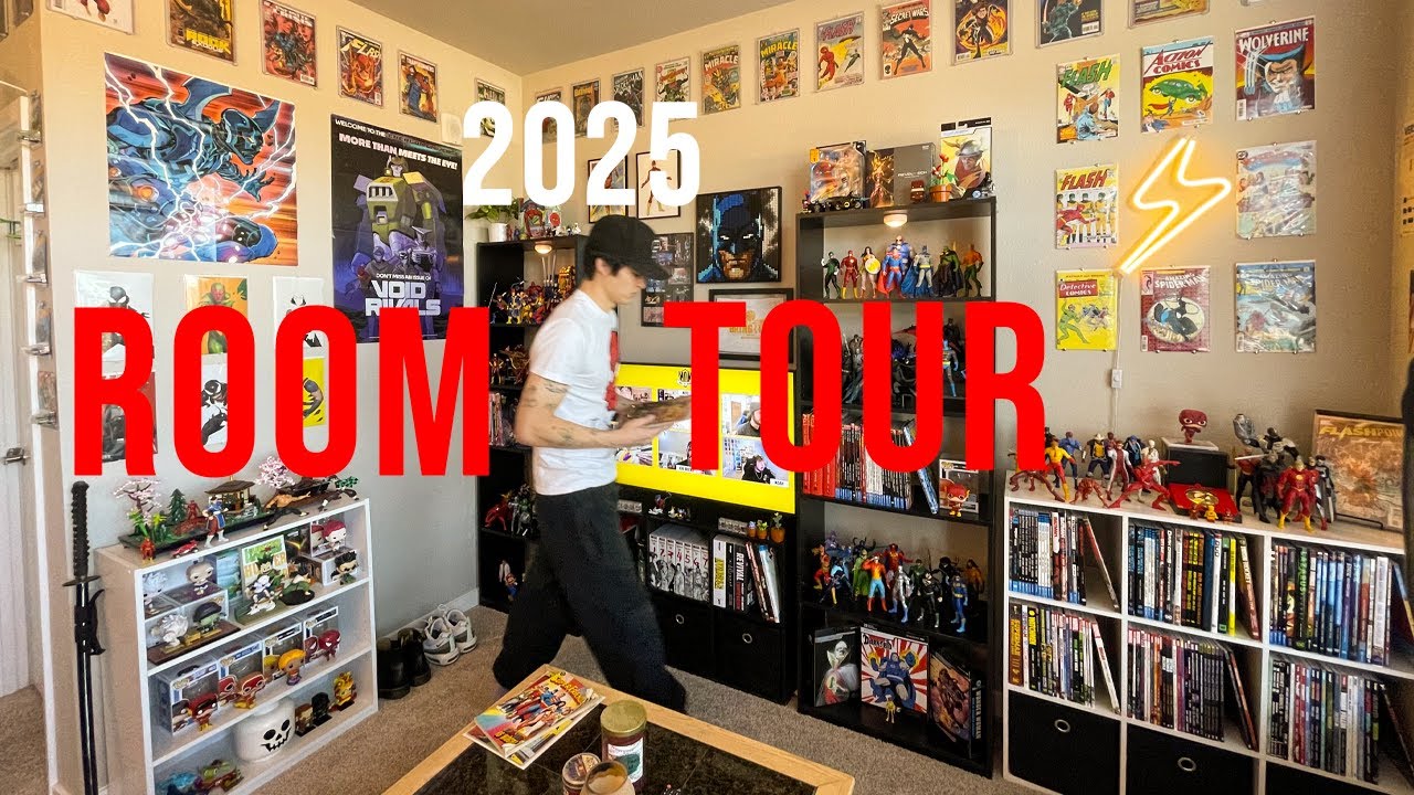 2025 Room Tour | Comic Books - Action Figures - Gaming Setup