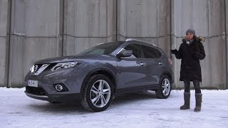 Kaaran Mia Pelttarin koeajossa Nissan X-trail