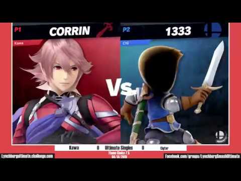 Flame Choke 7.5 - Kawa (Corrin) vs. Cigtar (Mii Sword) - Pools - Ult Arcadian Singles (4/14/19)