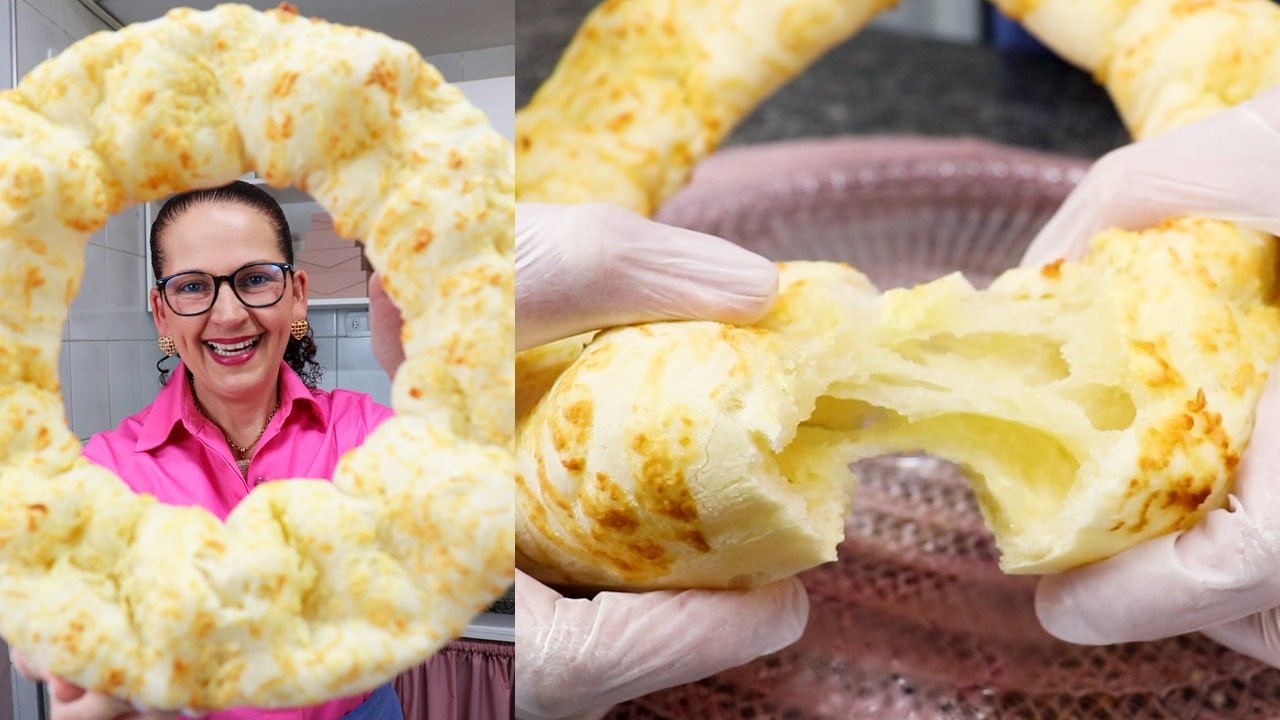 ROSCA DE POLVILHO ASSADA MAIS FÁCIL DO MUNDO! MACIA POR DENTRO! CROCANTE POR FORA! - Isamara Amâncio