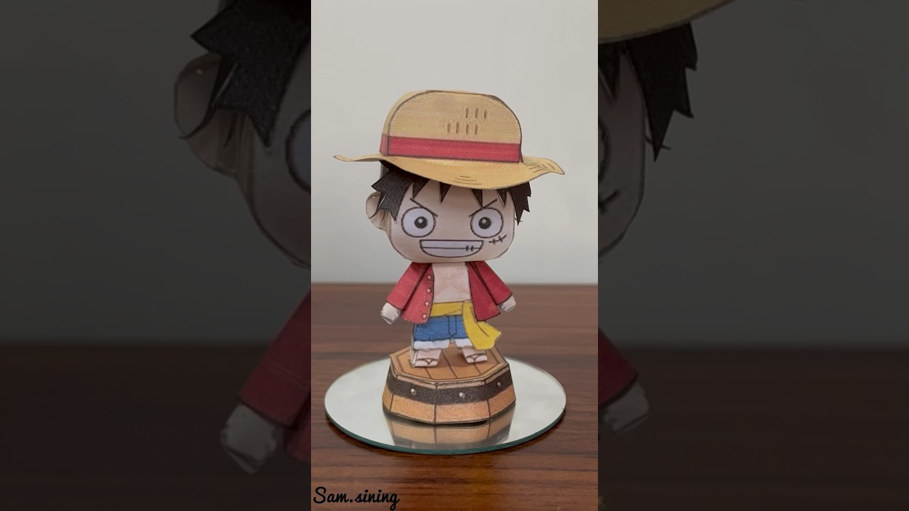 Luffy paper craft #art #craft #diy #artideas #youtubeshorts #shorts #luffy #onepiece #monkeydluffy