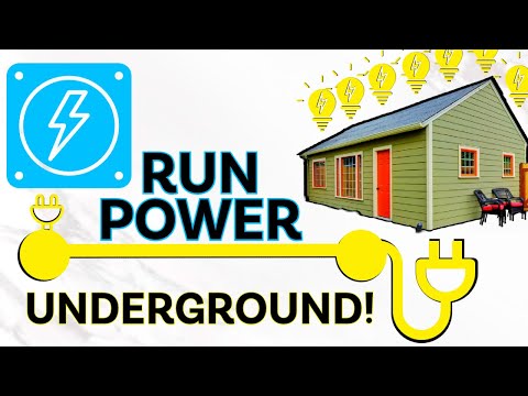 How to Run Underground Power to a Shed the Easy Way