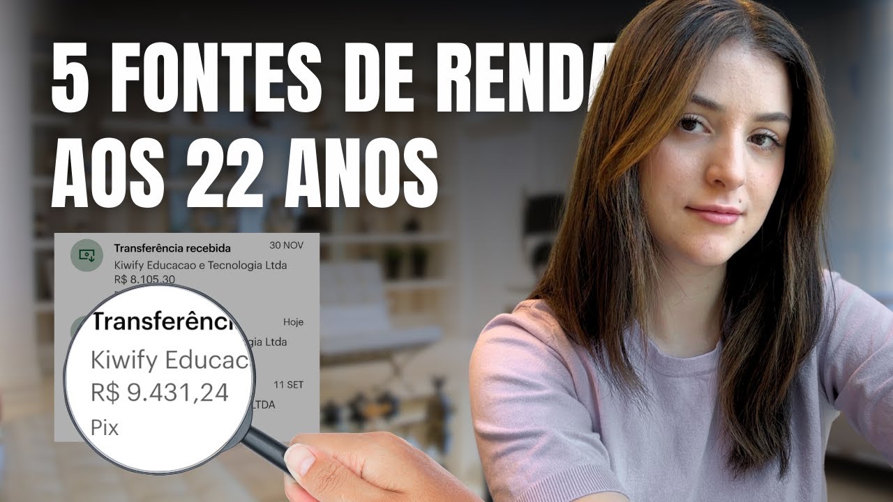 Minhas 5 fontes de renda - como ganho R$ 9 mil por semana